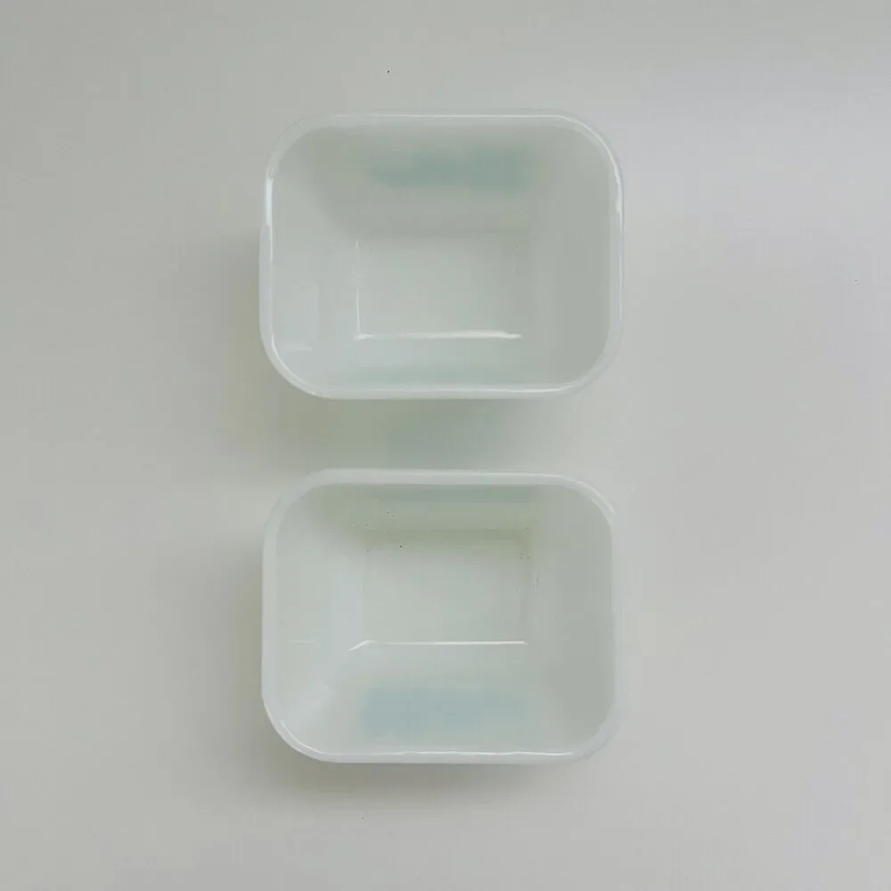 PYREX Amish Butterprint Teal Rooster & Corn 501 Refrigerator Dish, Set of 2